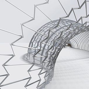 Model of a tunnel. Photo source: TU Graz